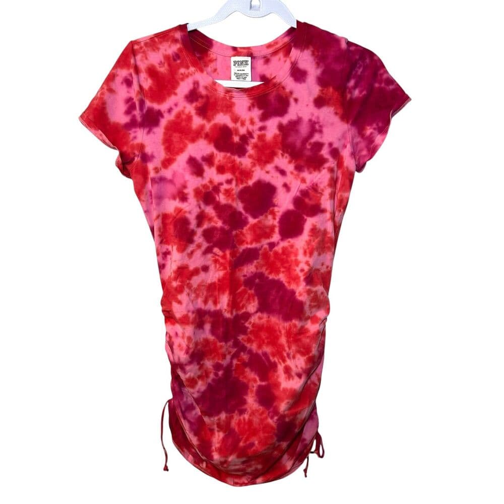 Victoria's Secret PINK tie-dye ruched side mini dress Medium