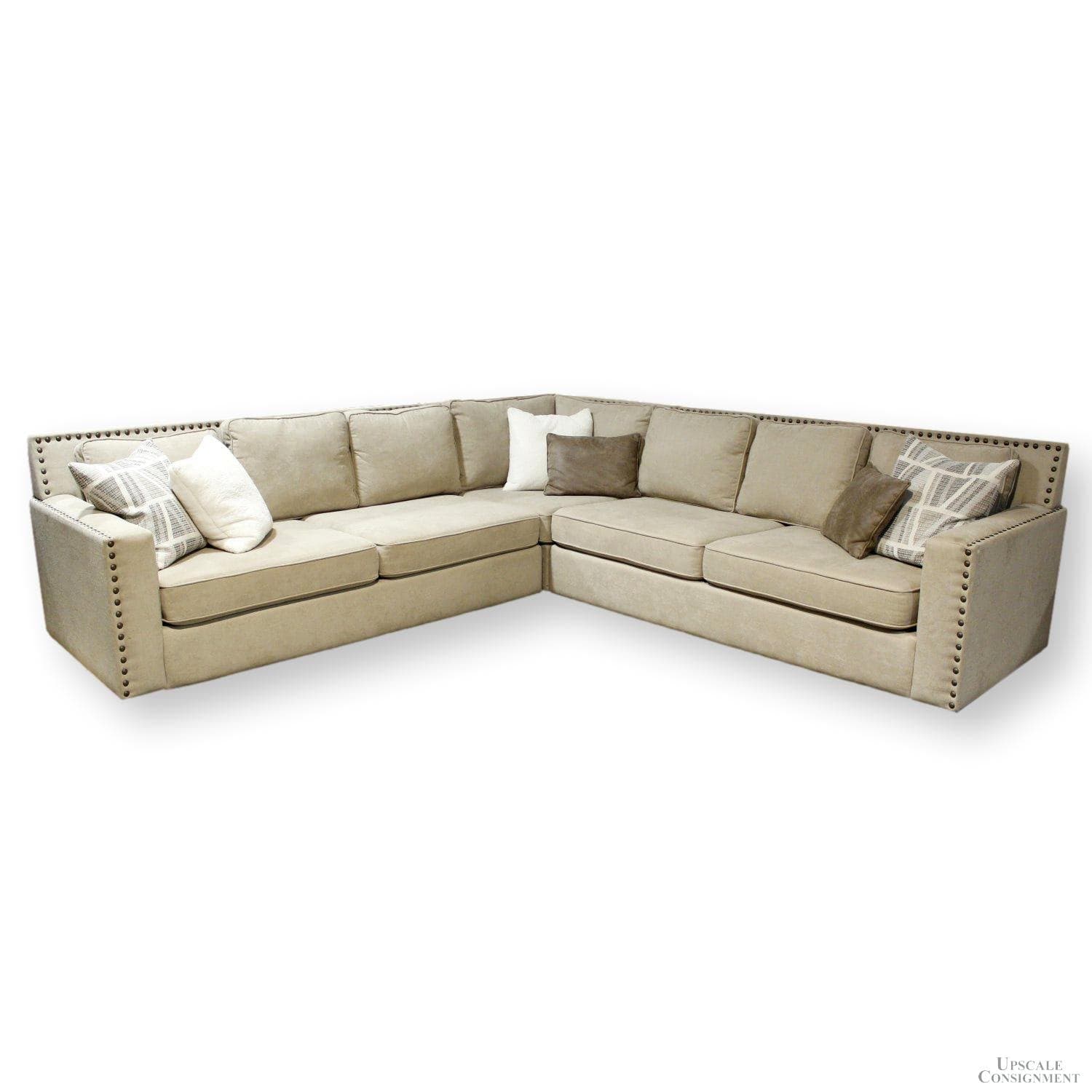 John Michael Designs 3 Piece Corner Sectional - Beige