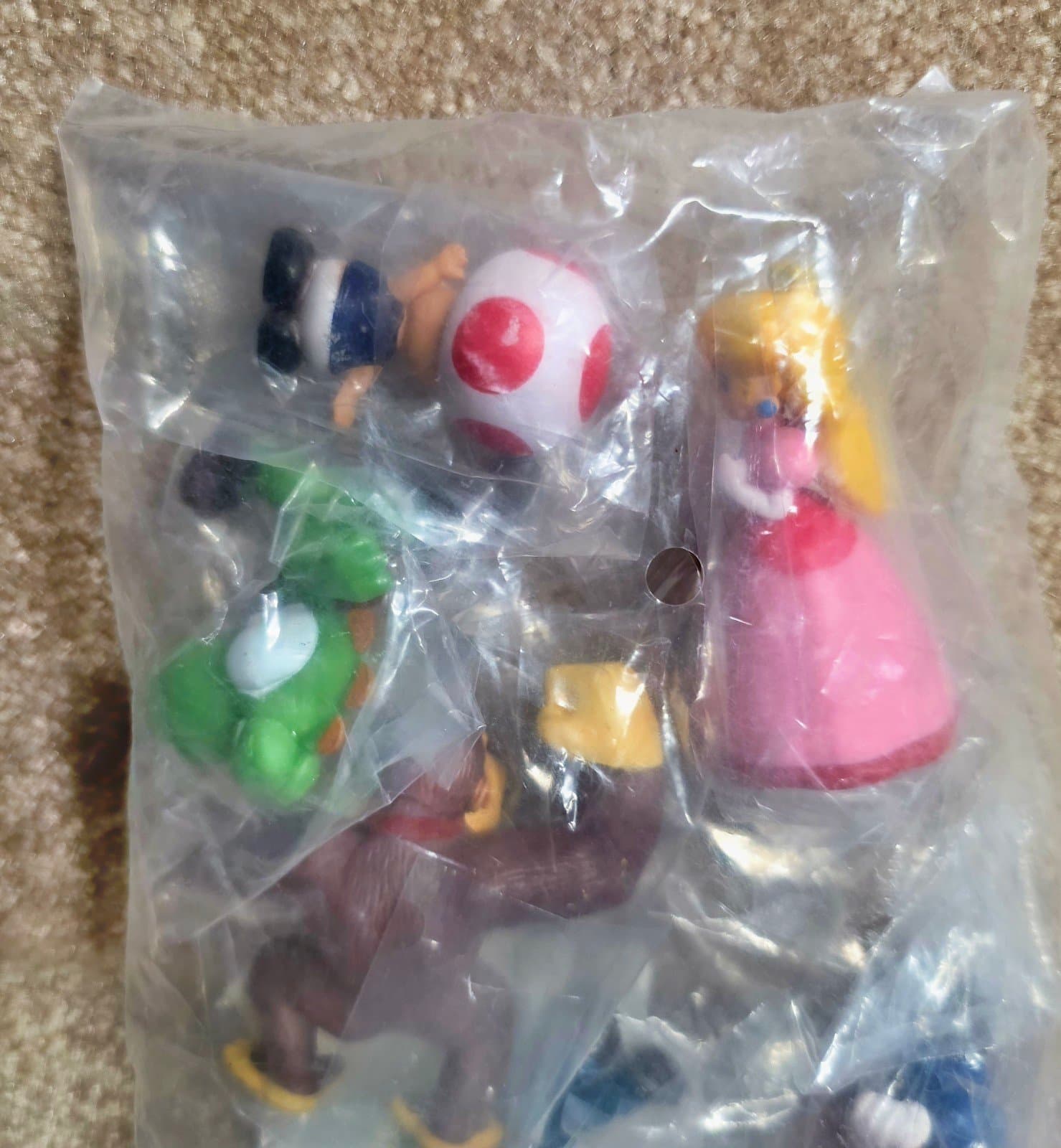 Mario Action Figure Lot 6pc