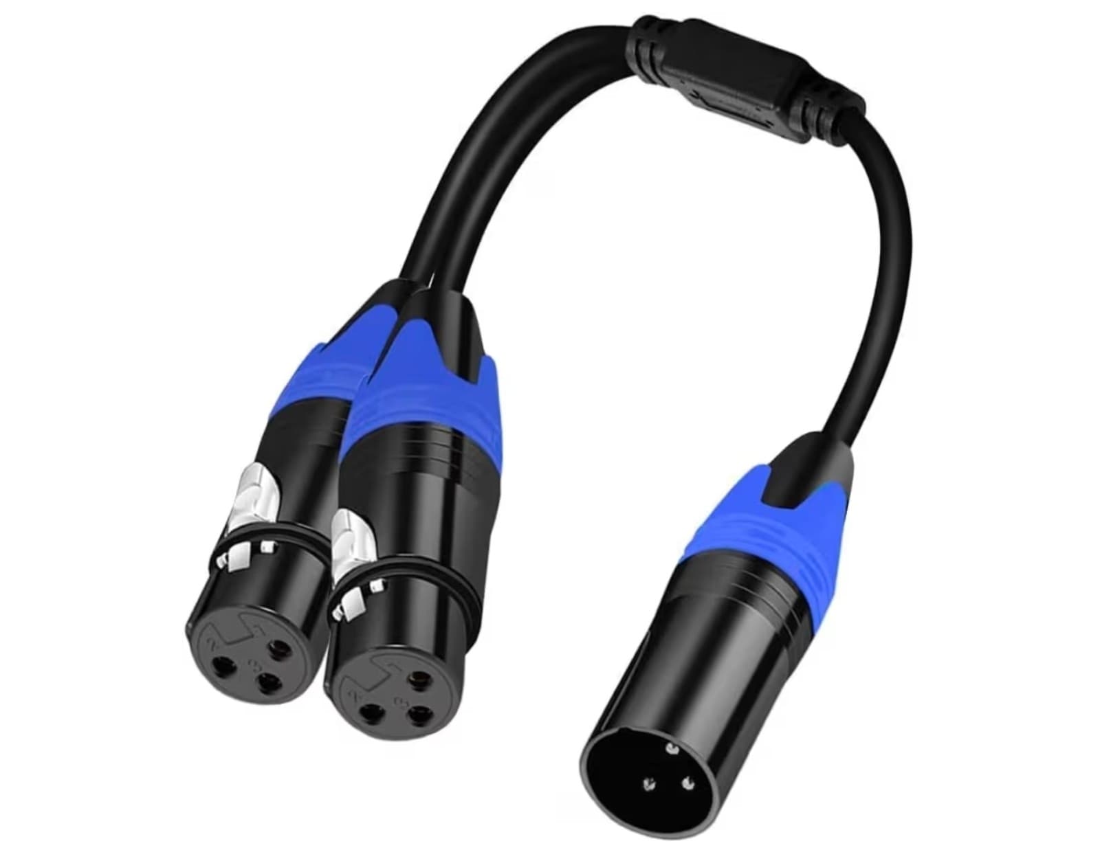 Micrphone Cable, 3pin Male to Dual XLR Female Y-Splitter Balanced Mic Audio Cabl