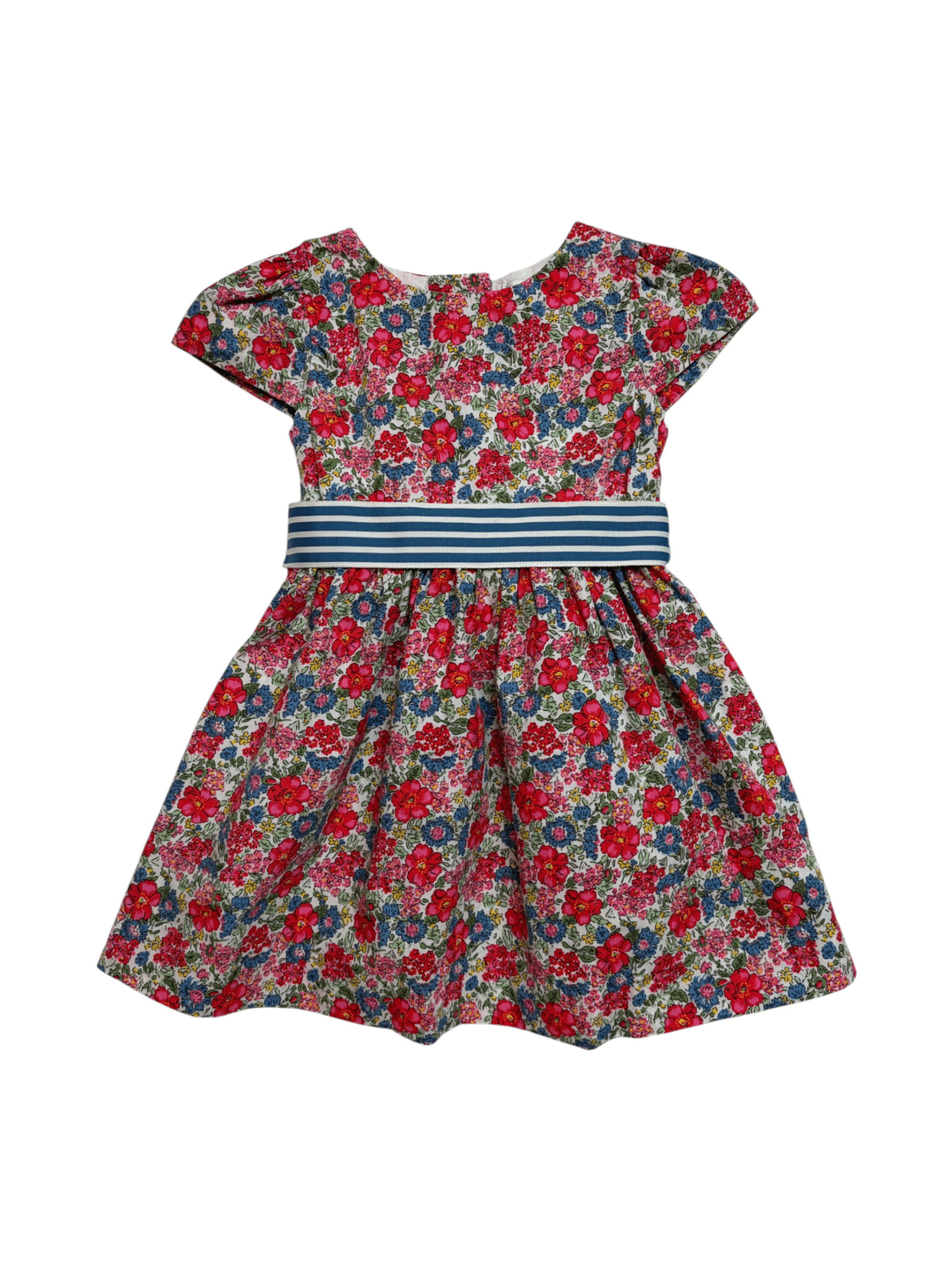Ralph Lauren size 9 months Floral Girls Dress with Striped Bow