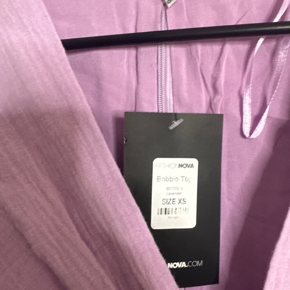 A lavender Bobby, top fashion nova