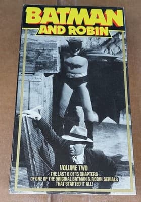 Batman and Robin Volume Two (1949) VHS Classic Black & White 1989 Release