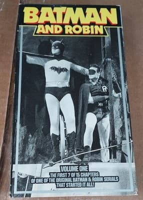 Batman and Robin Volume One VHS The First 7 Original Batman Shows