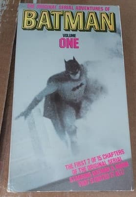 The Original Serial Adventures Of Batman Volume 1 VHS Black & White