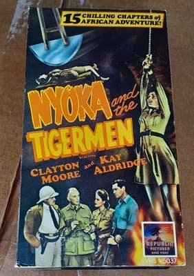 Nyoka and the Tigermen (VHS, 2-Tape Set) Republic Serial Vintage Classic