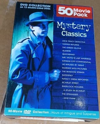 Mystery Classics 50 Movie Pack (DVD, 2004, 12-Disc Set)