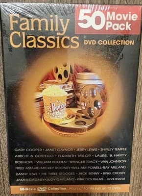 Family Classics 50 Movie Pack Collection DVD, 2003, 12-Disc Set