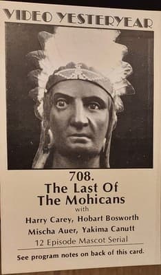 The Last Of The Mohicans Reel Images VHS 1932 Video Yesteryear 2 tapes