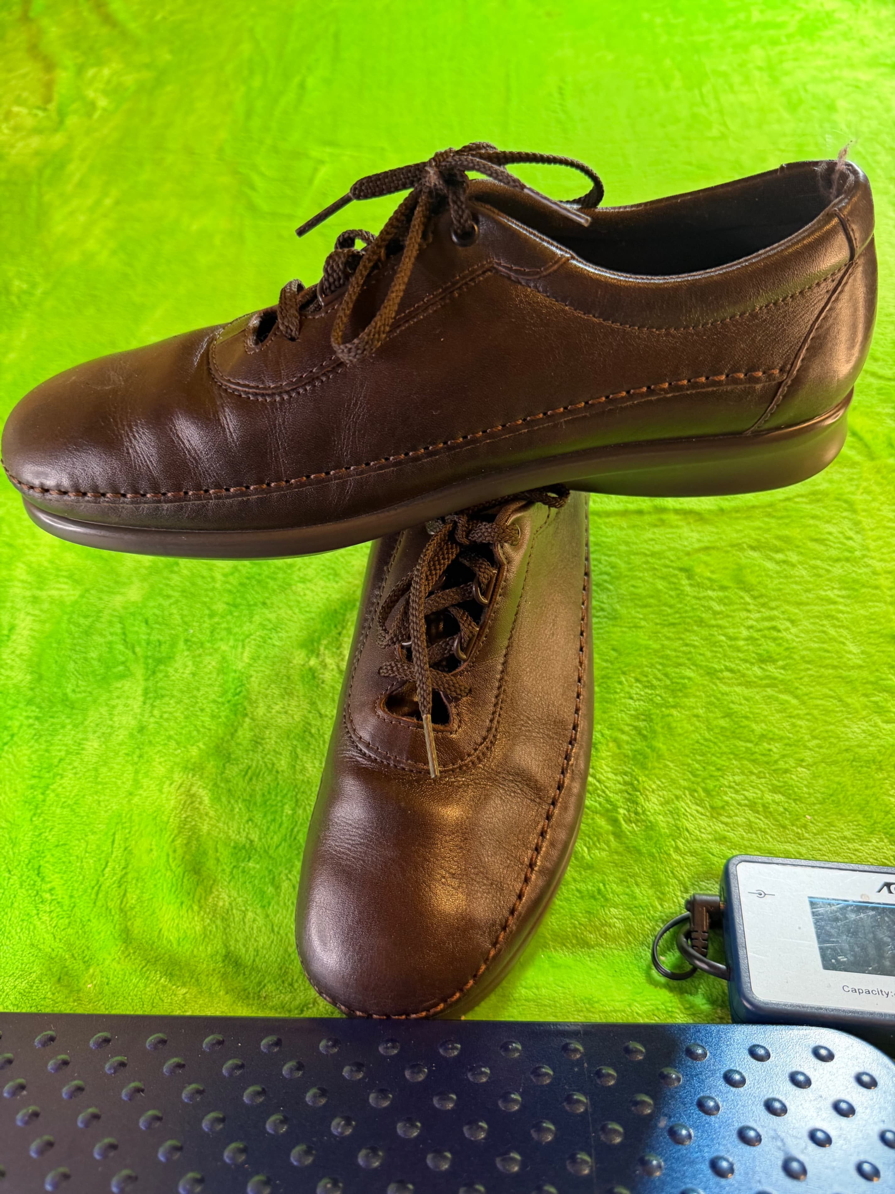 SAS Tripad Comfort Soft Step Brown Leather Oxford Wmns Sz 9.5N