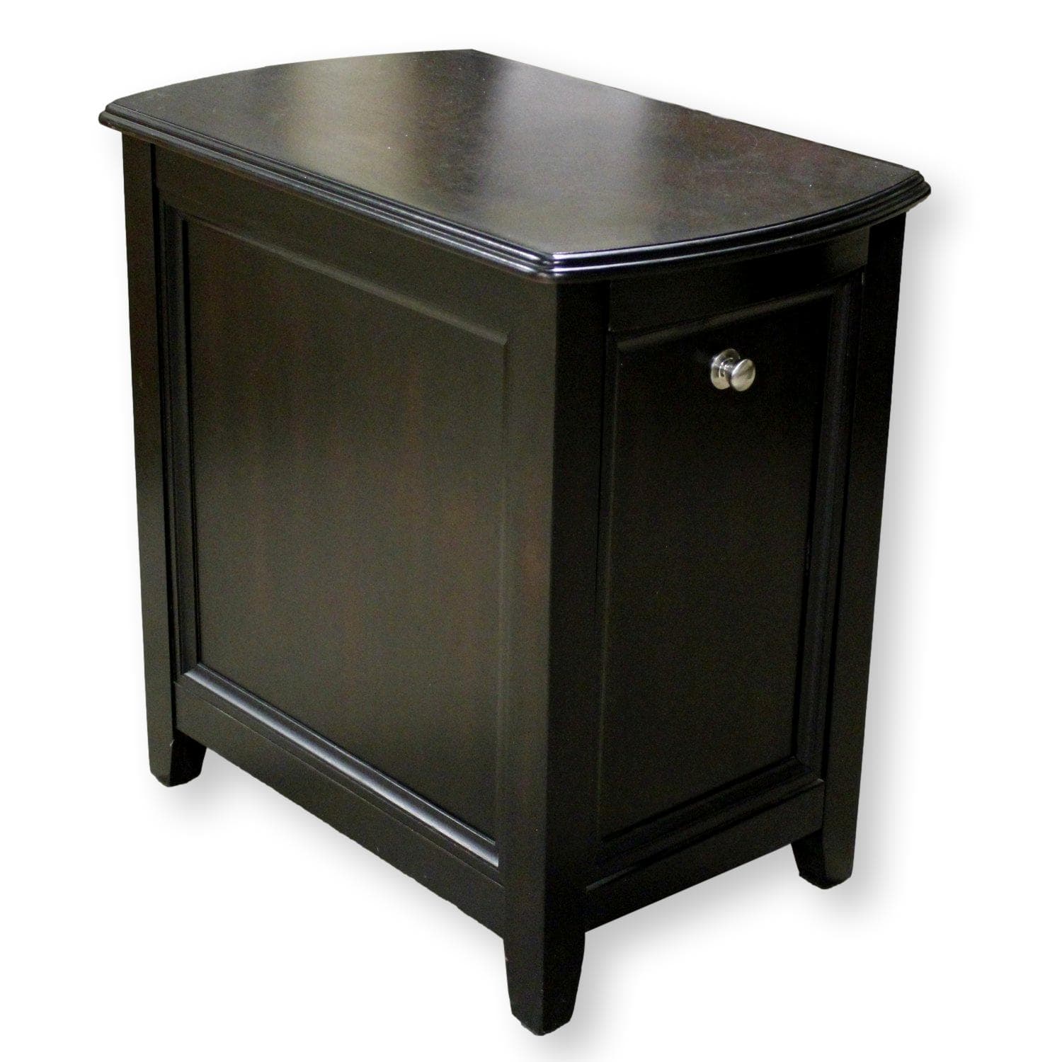 Tilt-Front Espresso Nightstand - Espresso