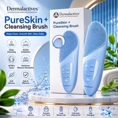 Dermalactives PureSkin Automatic Silicone Cleansing Brush