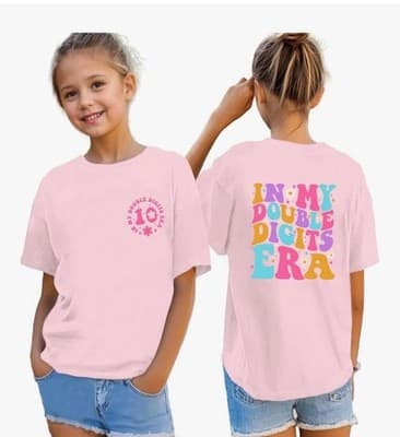 10th Birthday Girl Shirt – In My Double Digits Era