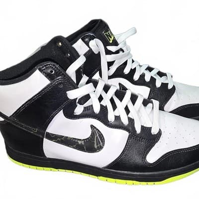 Nike Dunk High Black White Volt mens Size 11.5