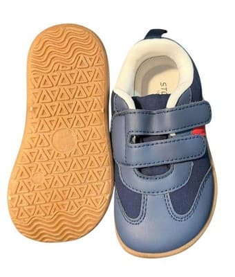 Toddler Blue Soft Sole Shoes with Wide Toe Box Size 9