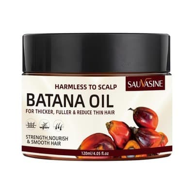 SAUVASINE Batana Oil for Thicker Fuller Hair 120ml - Nourish & Strengthen