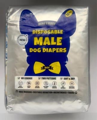 Dono Male Dog Diapers — Medium, 10 Count