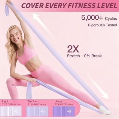 Resistance Bands & Pilates Ball Set - Multi-Level Strength Training Kit