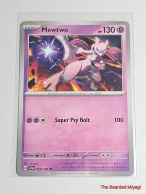 Pokémon TCG Stellar Crown Mewtwo SCR 059/142