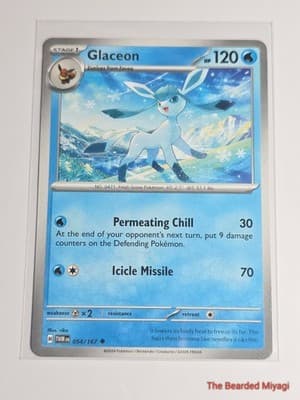 Pokémon TCG Twilight Masquerade Glaceon TWM 054/167