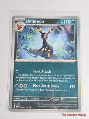 Pokémon TCG Obsidian Flames Umbreon OBF 130/197