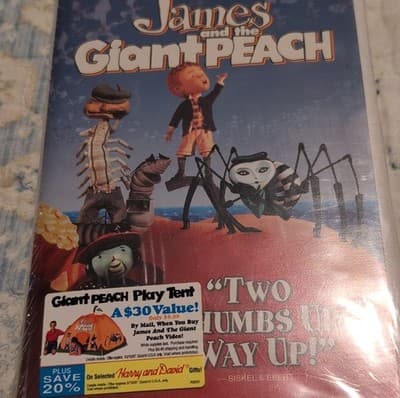 Walt Disney James and the Giant Peach VHS Paul Terry Joanna Lumley 1996 PG