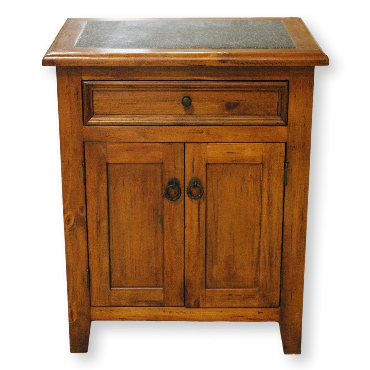 Granite Top Cabinet - Mahogany Finish