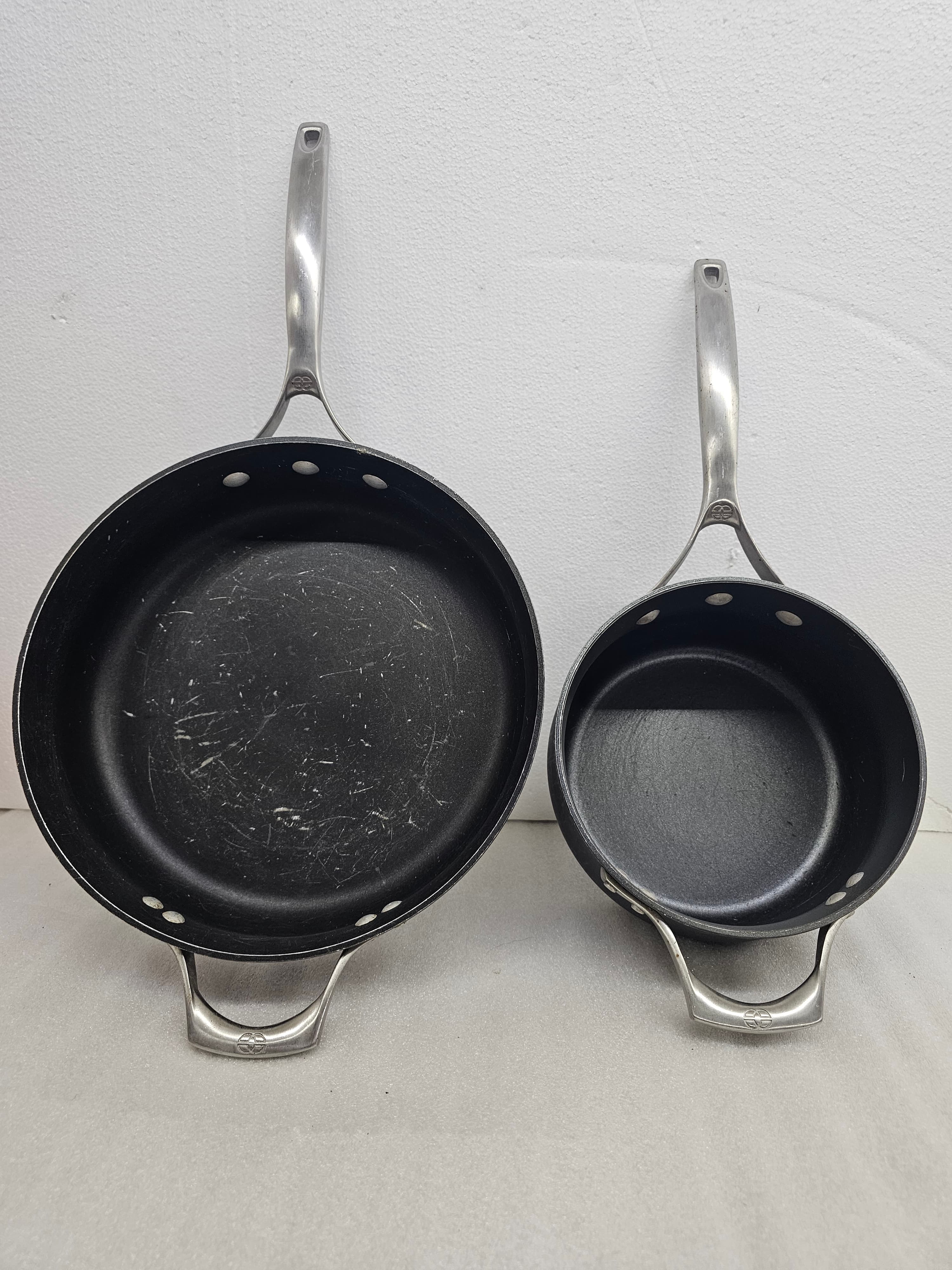Calphalon Unison Nonstick Fry Pan 12" & saucepan 8"