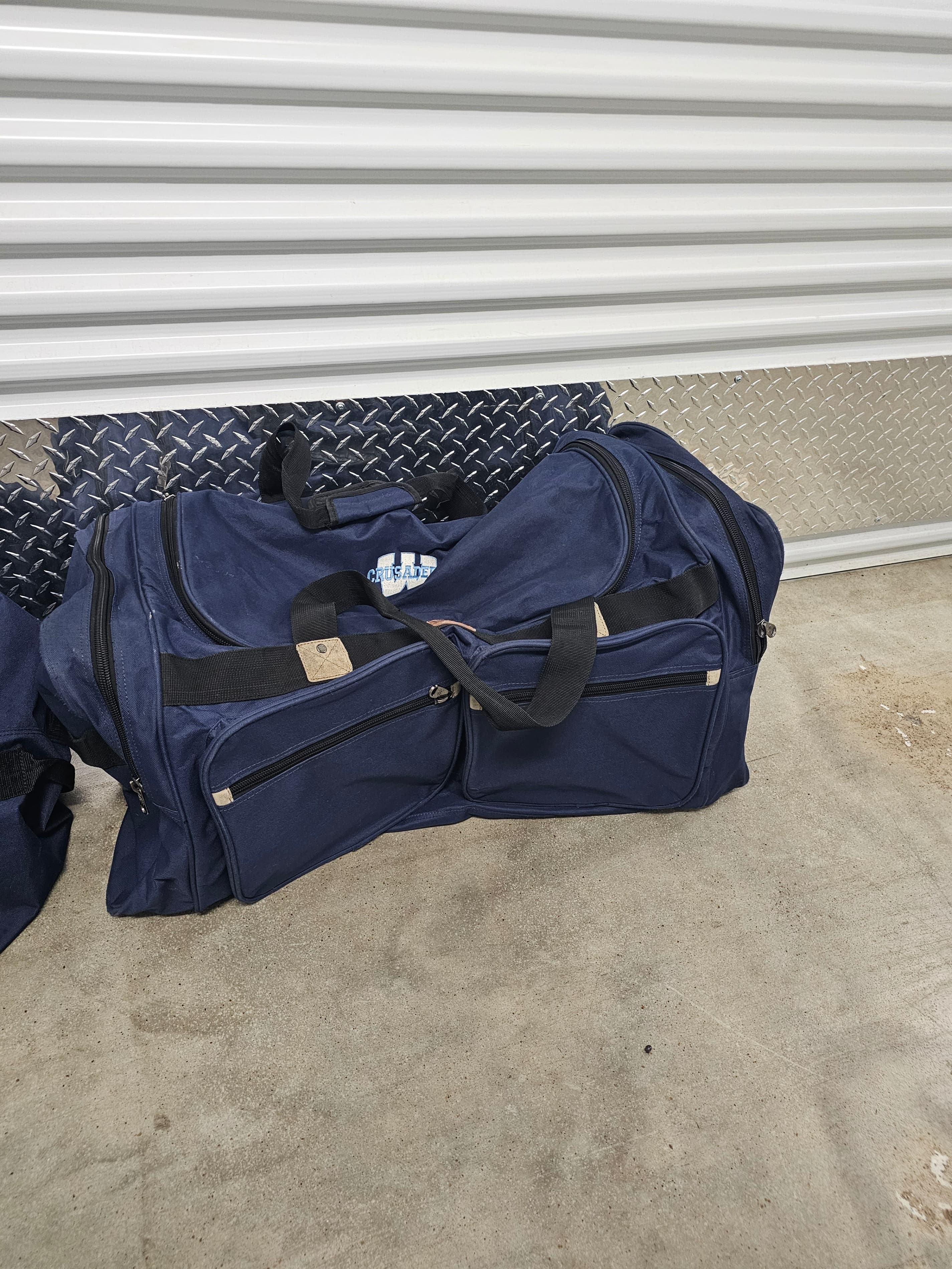 Western Pack Blue Duffel Bag with Multiple Compartments