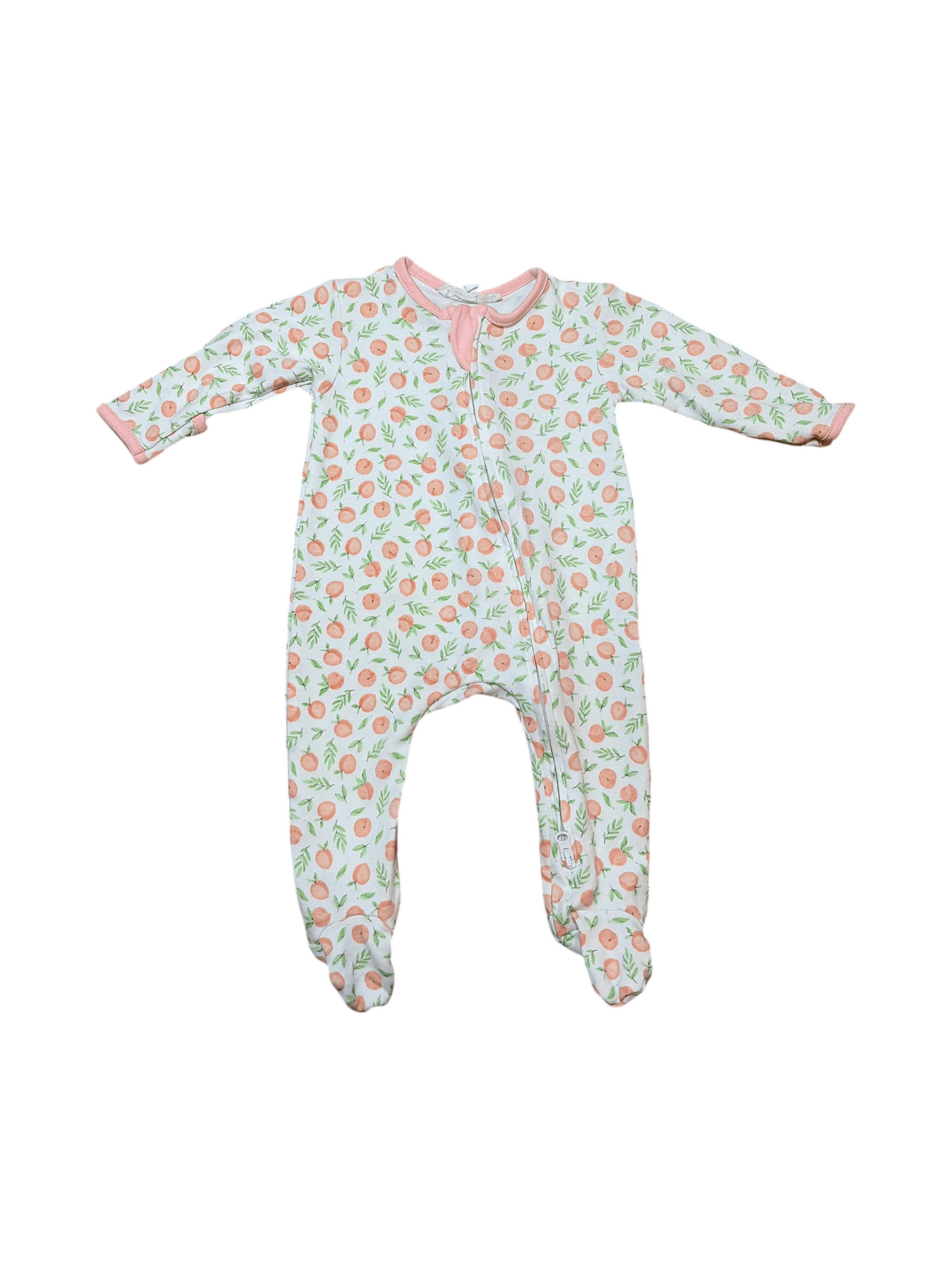 Magnolia Baby size newborn peaches sleeper