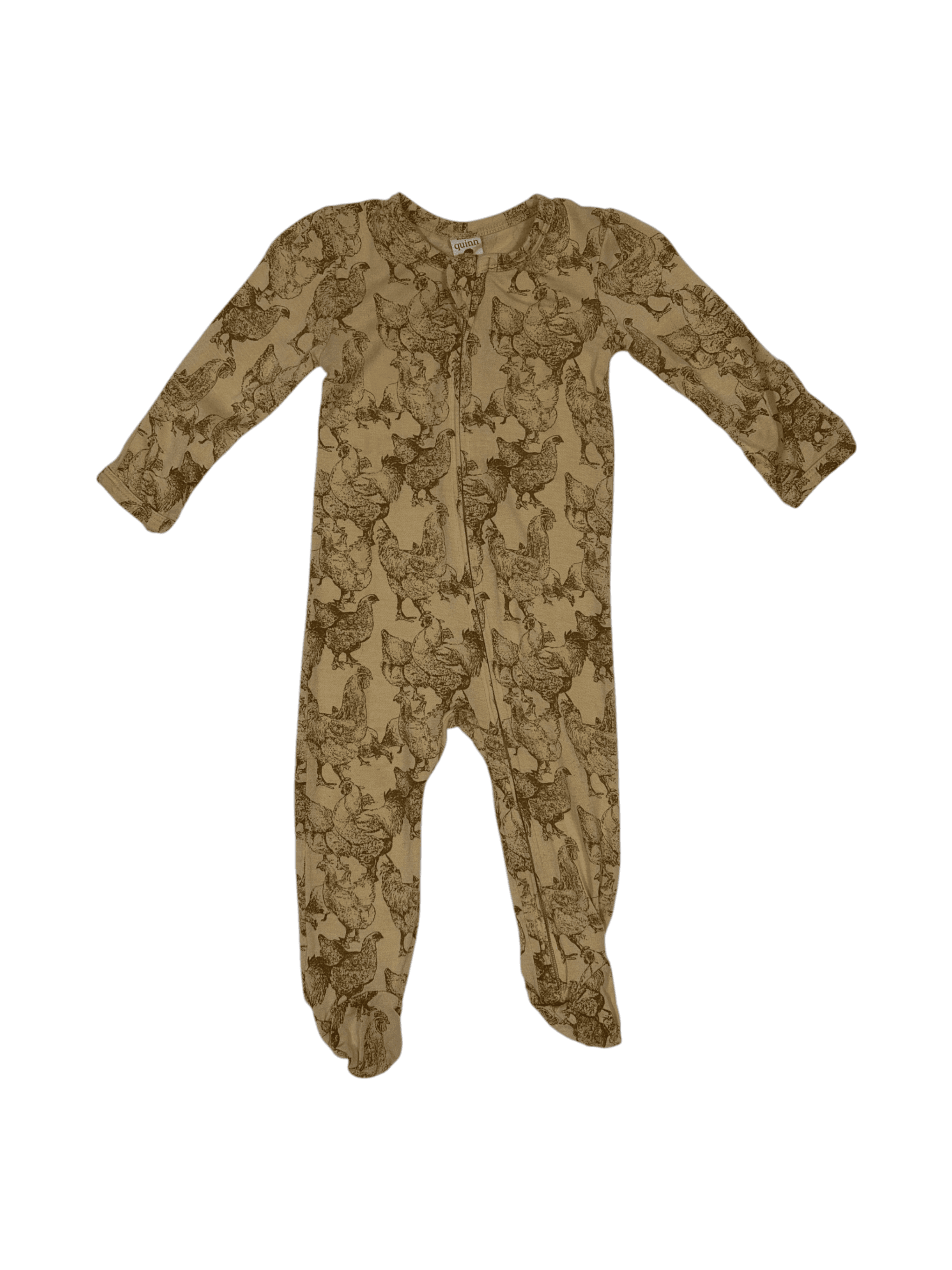 Kate Quinn size 3-6 months chicken/rooster print sleeper