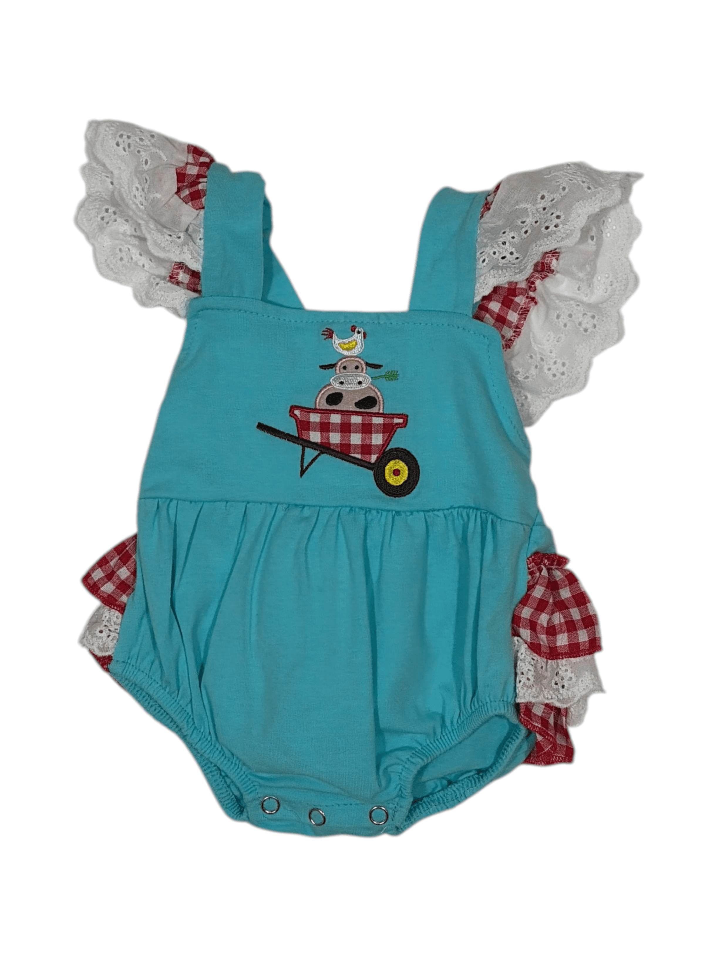 Marie Nicole size 3-6 months farm bubble