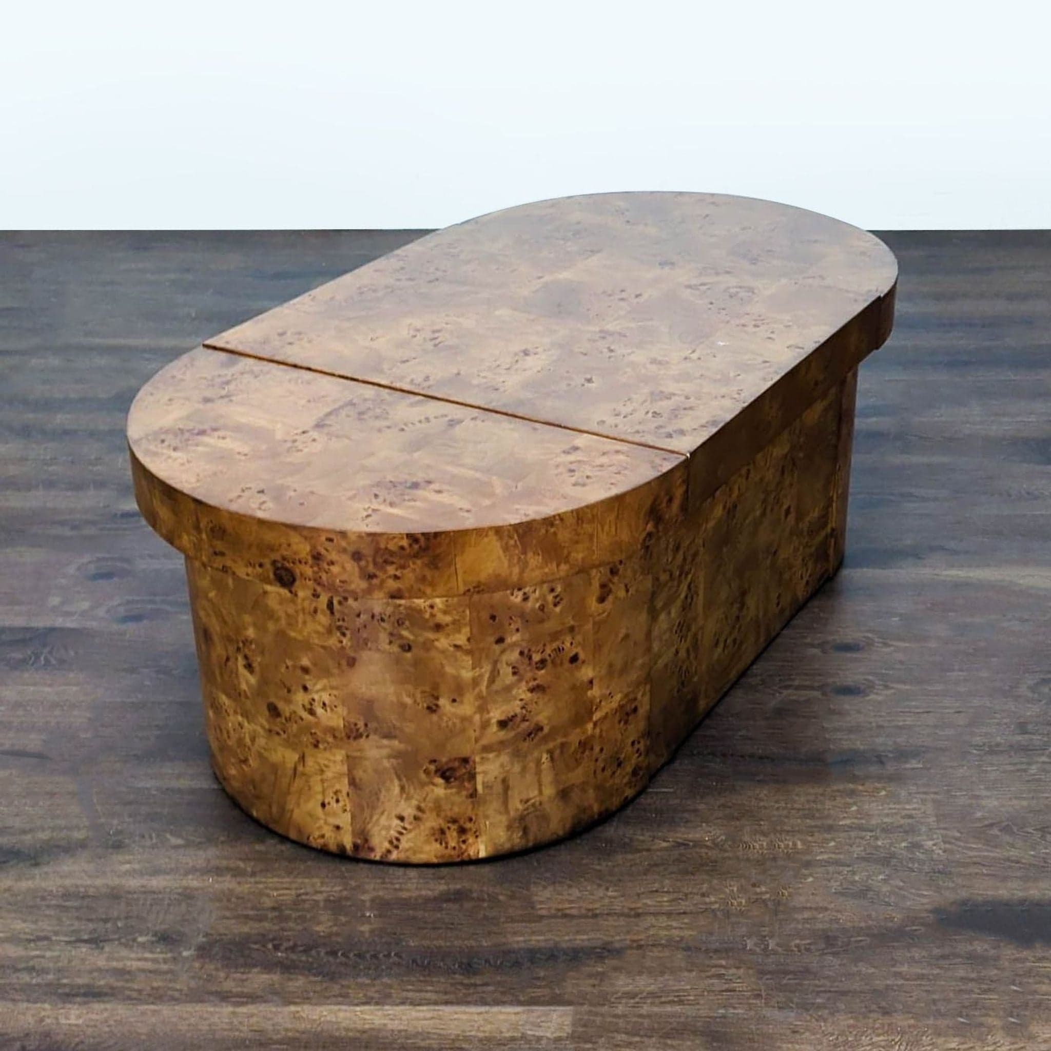 Frontgate Three-Piece Burlwood Veneer Coffee Table