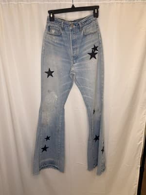 Amiri Men’s Jeans Star Print Denim Pants Size 24
