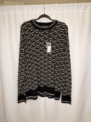 Versace Men’s Monogram Cotton Crewneck Size 50 MSRP $440