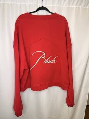 Rhude Sweater Red Brand New Size Medium MSRP $595