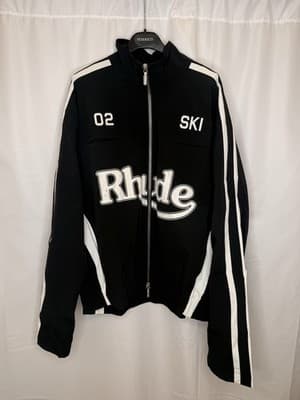 Rhude Men’s Black Bomber Jacket Size XL MSRP $1150