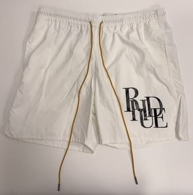 RHUDE Shorts Men’s White/Black Shorts Size XL