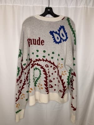Rhude Multicolor Sweater Size Medium MSRP $650 Brand New With Tags