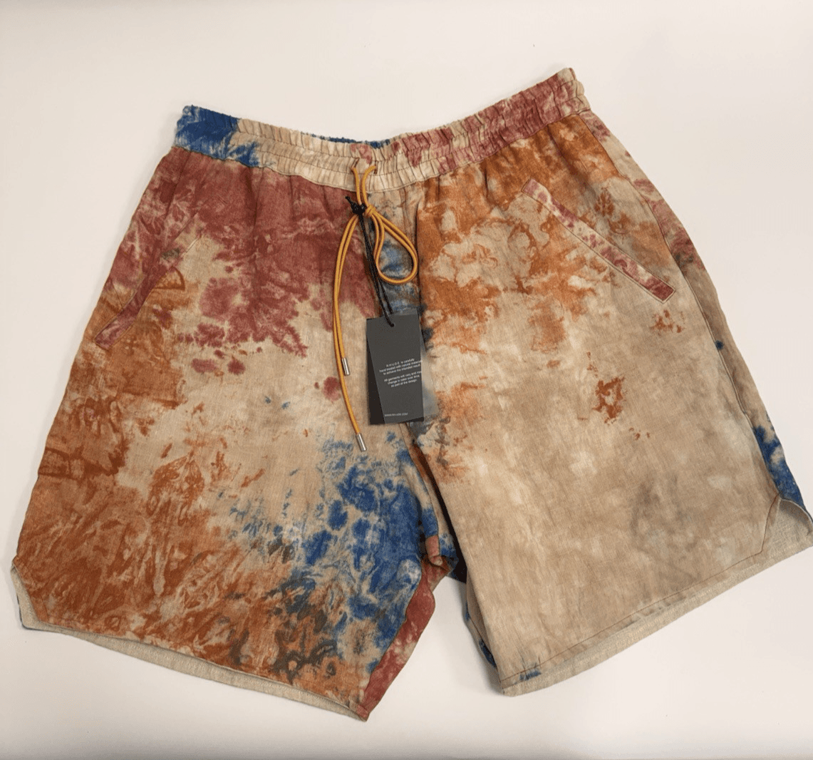 RHUDE Shorts Colorful Paint Pattern Casual Shorts Summer Size XL