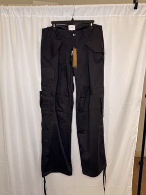 Rhude Men’s Black Adjustable Pants MSRP $855 Size Large