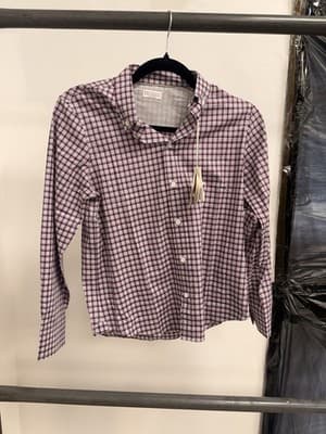 Brunello Cucinelli Blue Kids Button Down Shirt 100% Cotton Size 12 MSRP $450