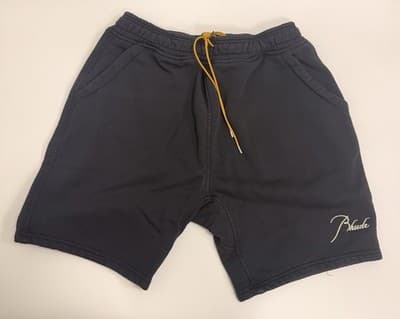 RHUDE Shorts Men’s Black Drawstring Cotton Size XS