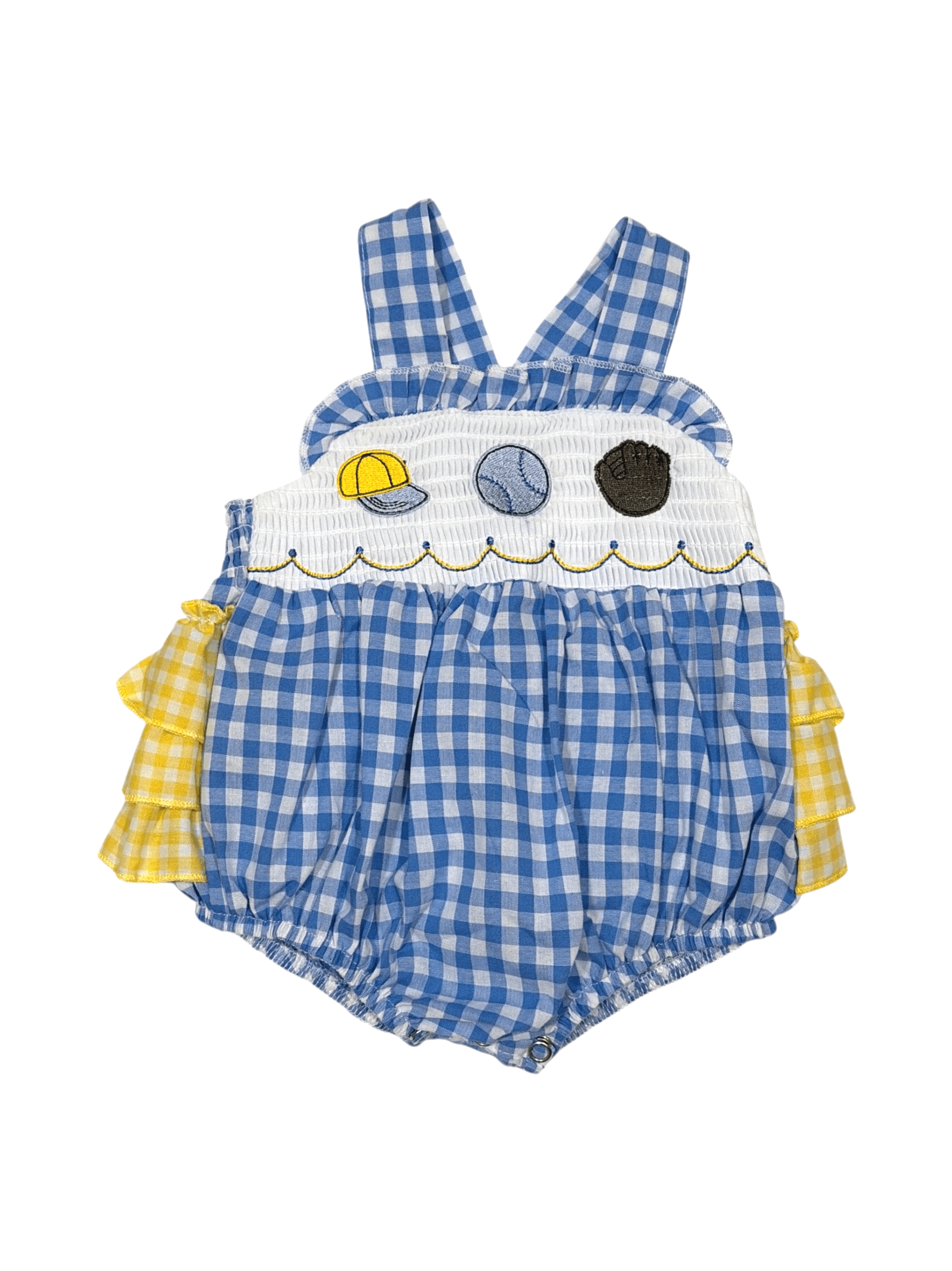 Marie Nicole size 0-3 months baseball bubble romper