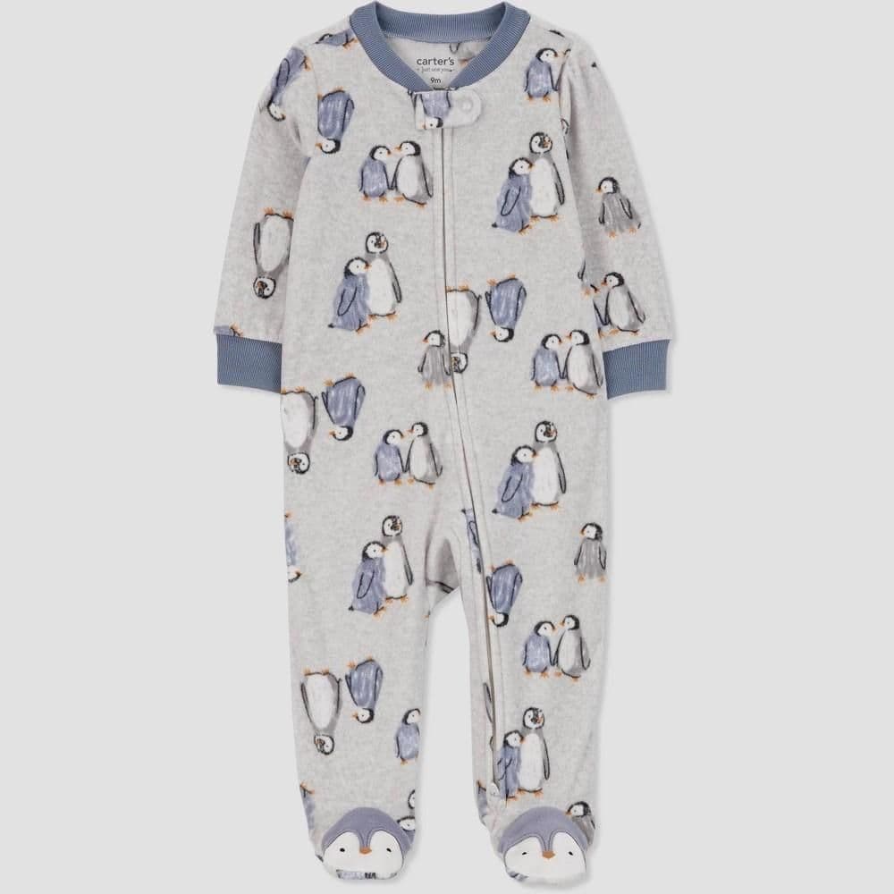 #1569 9M Carter's Baby Boys' Sleep N' Play - Gray - Default