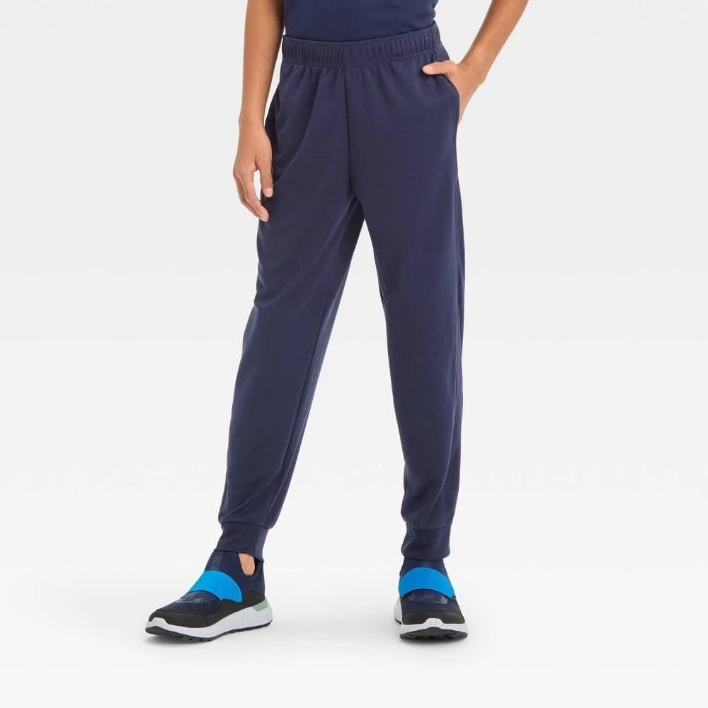 #4964 XS Boys' Mesh Jogger Pants - All In Motion Navy Blue - Default