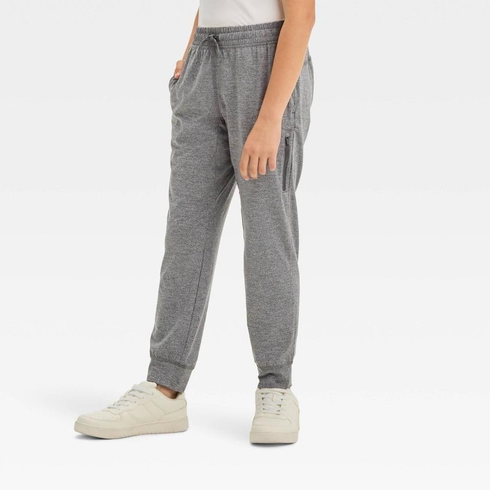 #4980 XS Boys' Soft Stretch Jogger Pants - All In Motion Heather Gray XS - Default