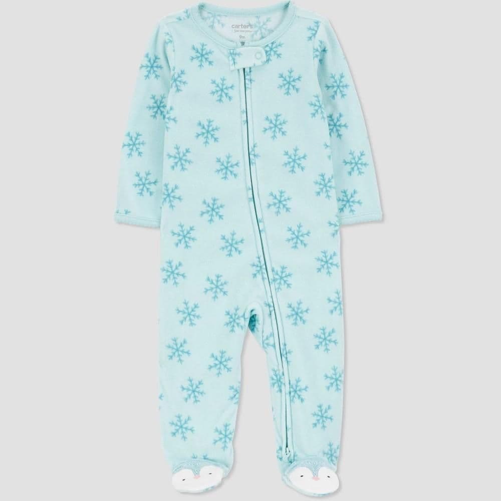 #8099 3M Carter's Just One You Baby Girls' Sleep N' Play - Blue - Default