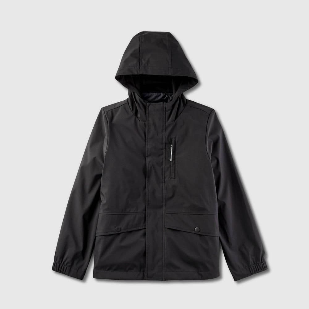 #5434 Medium Kids' Solid 3-In-1 Jacket - Cat & Jack Black - Default