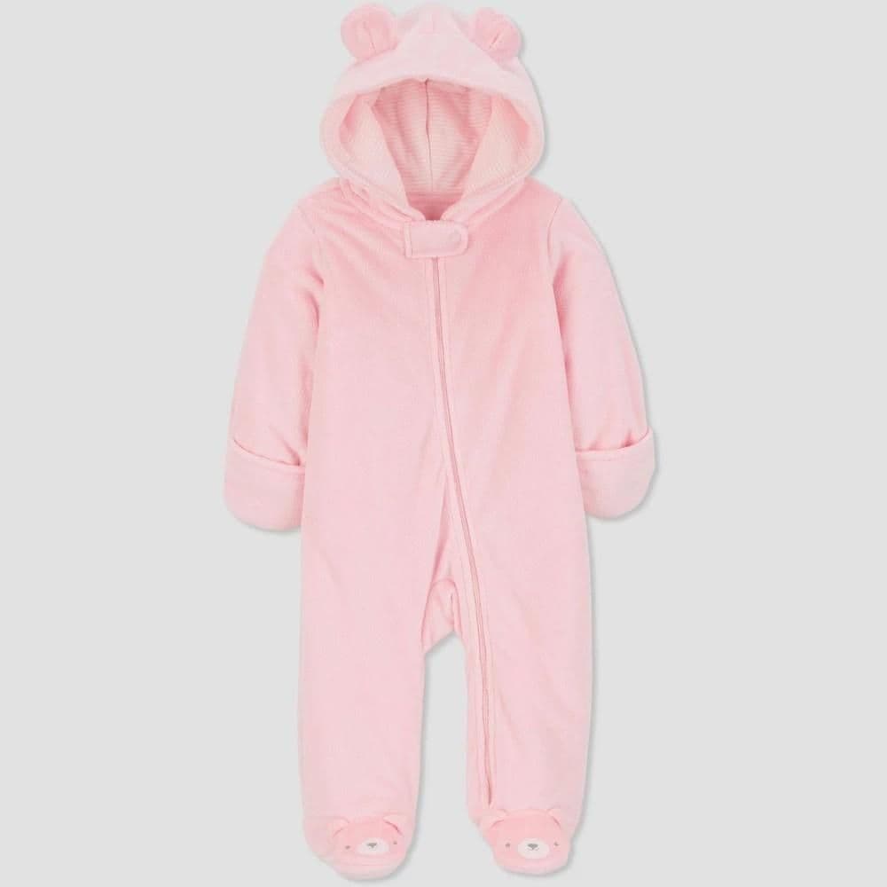 #1071 Newborn Carter's Baby Girls' Romper - Pink - Default